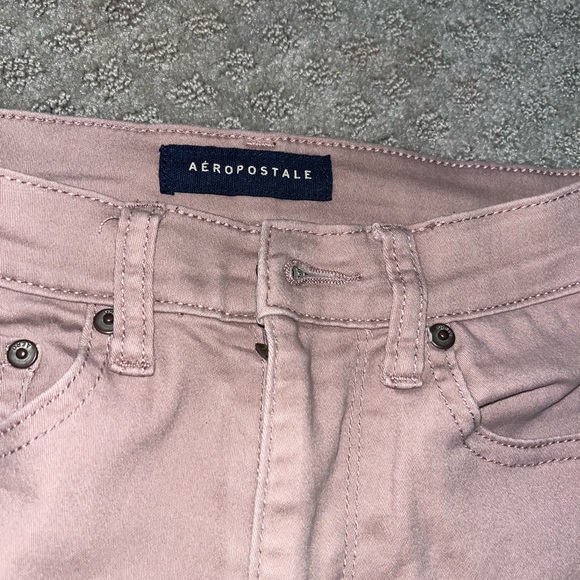 Aeropostale Pale Pink High Waisted Jeggings - Picture 2 of 5